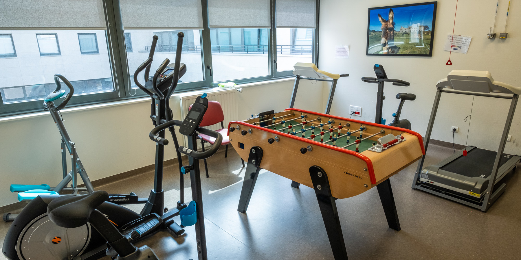 Salle destinée à l'activité physique adaptée